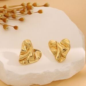 Stainless Steel Heart Earrings